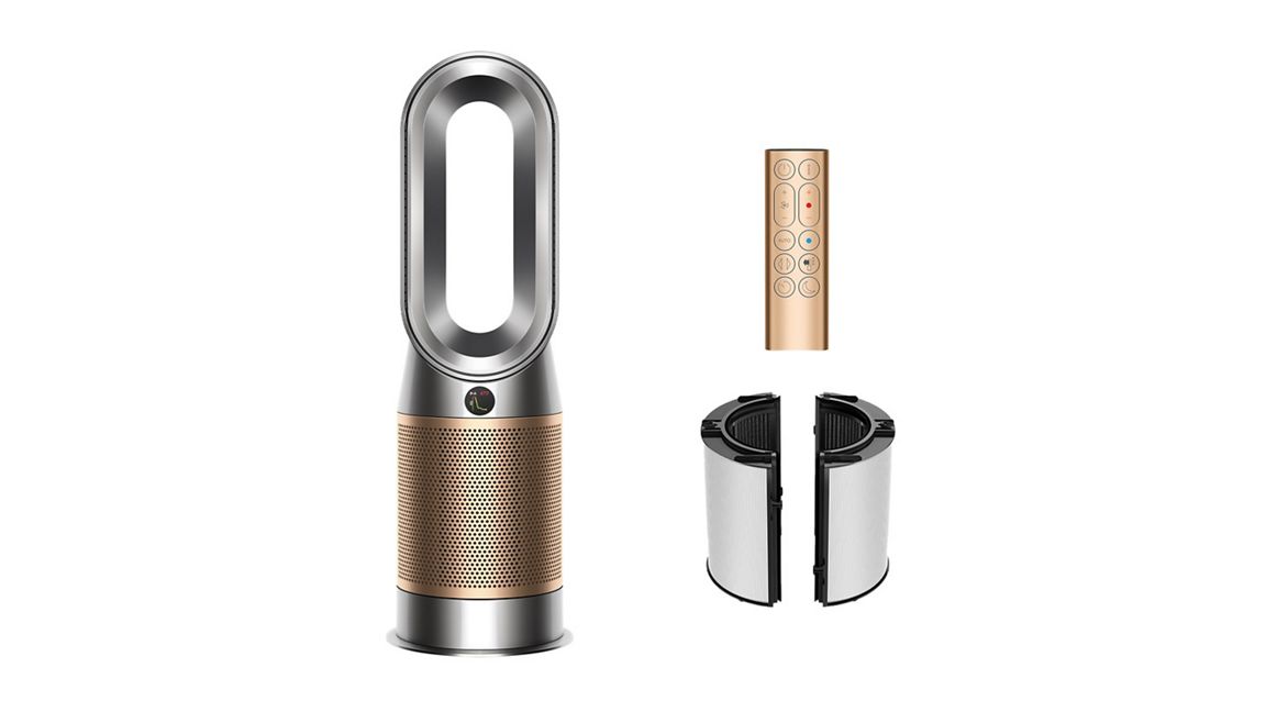 دستگاه تصفیه هوا دایسون انگلستان Dyson Purifier Hot Cool HP2 De-NO HP12 خاکستری طلایی